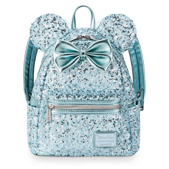 Loungefly Handbags - Arendelle Disney Parks Loungefly Backpack Blue Silver Frozen NWT